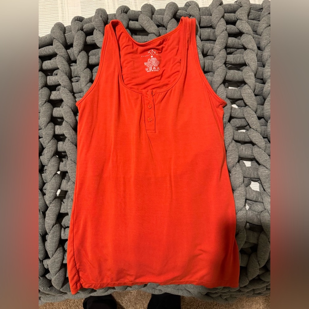 Klassy Network Vibrant Orange Tank Top